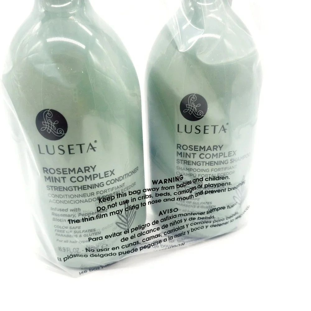 Luseta Rosemary Mint Complex 16.9oz Shampoo + Conditioner‎ Set for Healthy Hair